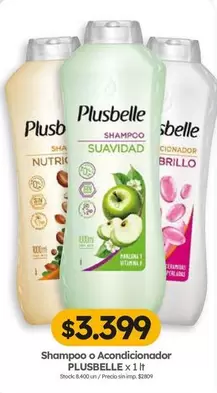 Plusbelle - Shampoo o Acondicionador