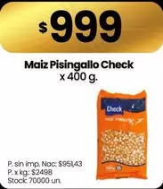 X$ - Maiz Pisingallo