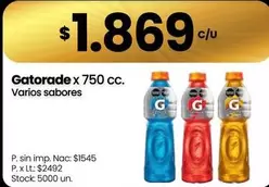 Gatorade - x 750 cc.
