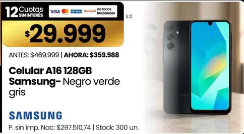 Samsung - Celular A16 128GB