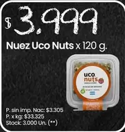 X$ - Nuez Uco Nuts