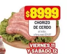 CHORIZO DE CERDO el kilo