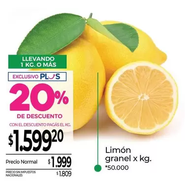 X$ - Limón granel