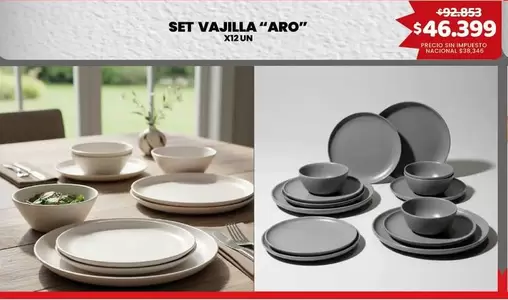 Aro - SET VAJILLA "ARO"
