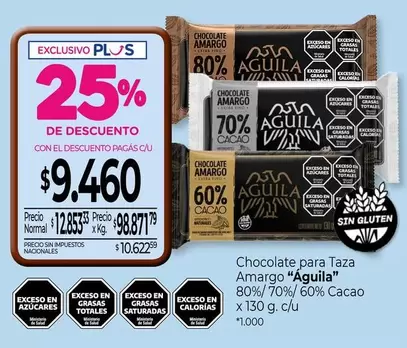 X$ - Chocolate para Taza Amargo