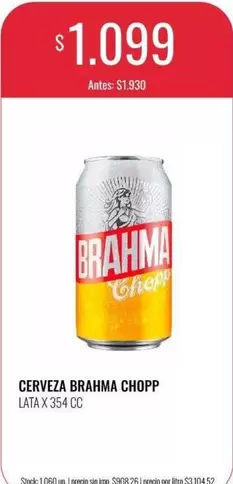 Brahma - CERVEZA BRAHMA CHOPP