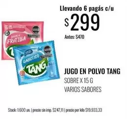 Tang - JUGO EN POLVO