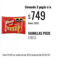 Pozo - Vainillas