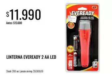 Eveready - Linterna 2 AA LED