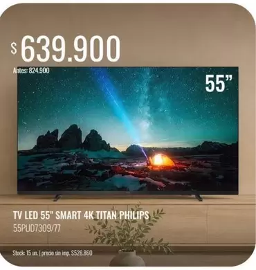 Philips - LED 55" SMART 4K TITAN 55PU D7309/77