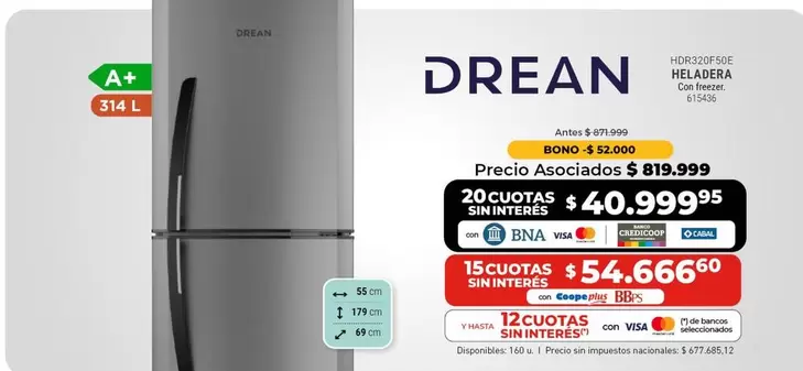 Drean - HELADERA