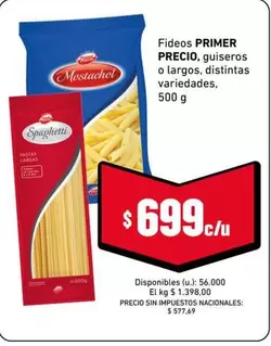 Primer - Fideos PRIMER PRECIO