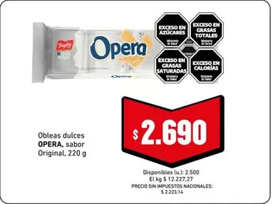 Opera - Obleas dulces
