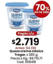 Tregar - Queso crema clásico