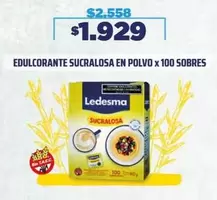 Ledesma - EDULCORANTE SUCRALOSA EN POLVO