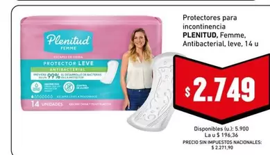 Plenitud - Protectores para incontinencia