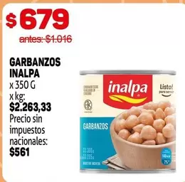 Inalpa - GARBANZOS