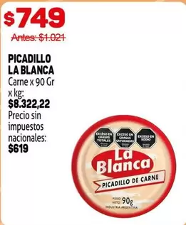 La Blanca - Picadillo de Carne