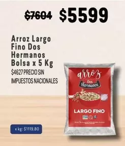 Dos Hermanos - Arroz Largo Fino