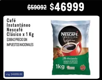 Nescafé - Café Instantáneo Clásico x 1 Kg