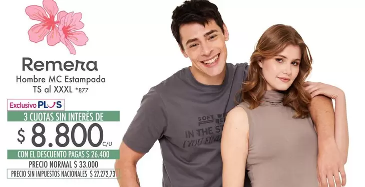 Remera Hombre MC Estampada