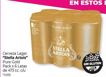 Stella Artois - Cerveza Lager Pure Gold