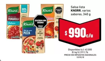 Knorr - Salsa lista