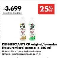 Cif - DESINFECTANTE aerosol