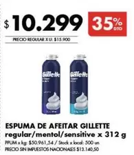 Gillette - ESPUMA DE AFEITAR