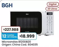 BGH - Microondas B120DB20