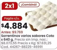 Coto - Sorrentinos varios sabores
