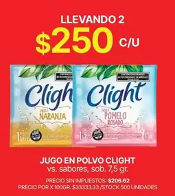 Clight - JUGO EN POLVO
