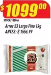 53 - Arroz  Largo Fino 1kg