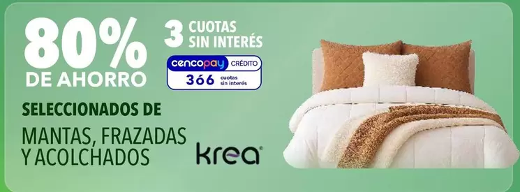 krea - MANTAS, FRAZADAS Y ACOLCHADOS