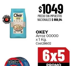 Okey - Arroz 00000 x 1 Kg. Cód:28602