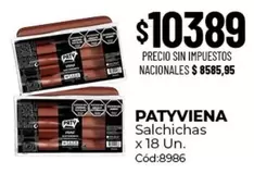 Patyviena - Salchichas C
x18 Un. C
8986