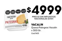 Vacalin - Queso Pategra