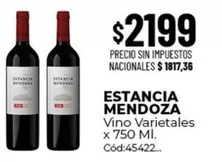 Estancia Mendoza - Vino Varietales x 750 Ml. Cód:45422