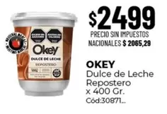 Okey - Dulce de Leche Repostero Cód:30871