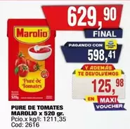 Marolio - PURE DE TOMATES