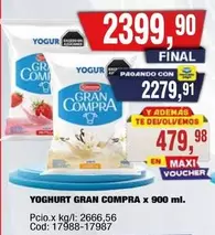 Gran Compra - YOGHURT GRAN COMPRA x 900 ml.