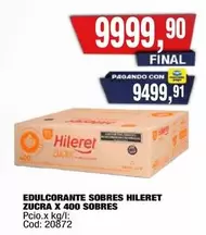 Hileret - EDULCORANTE SOBRES ZUCRA X 400 SOBRES