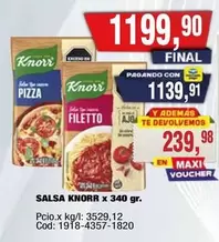 Knorr - Salsa Pizza Filetto