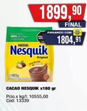 Nesquik - CACAO NESQUIK x180 gr