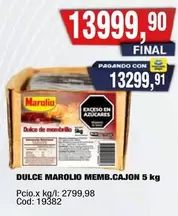 Marolio - DULCE MAROLIO MEMB.CAJON 5 kg