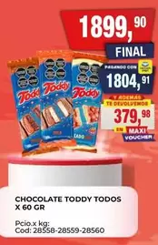 Toddy - CHOCOLATE TODOS
