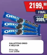 Oreo - GALLETITAS X 182,5 GR