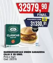 union ganadera - HAMBURGUESAS