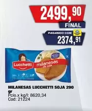 Lucchetti - MILANESAS SOJA 290 gr