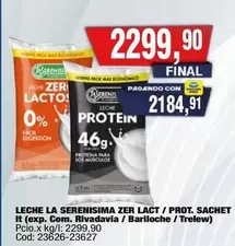 Mas - LECHE LA SERENISIMA ZER LACT / PROT. SACHET